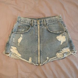 Carmar Denim mini jean skirt